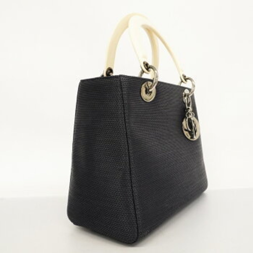 Christian Dior Lady Dior Straw Shoulder Bag - Picture 2 of 8
